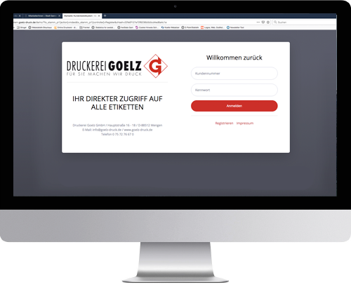 Bestellportal Login
